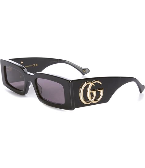 53mm rectangular sunglasses gucci|gucci large square frame sunglasses.